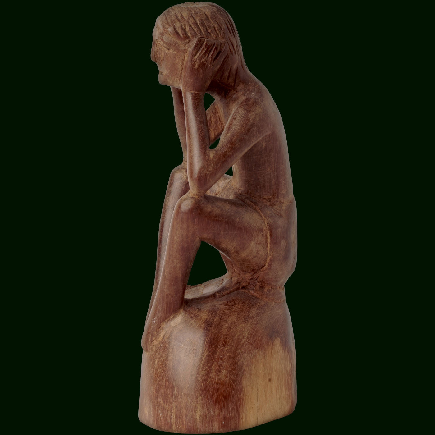 Pensador de madera del Orinoco Colombiano